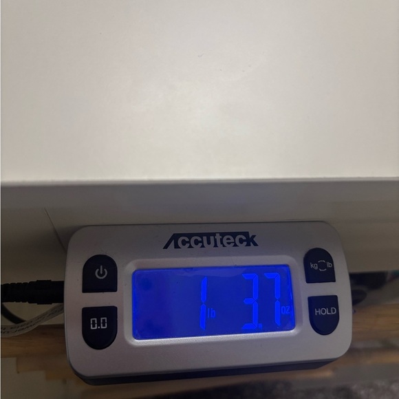 Chicos Blue Denim Lightweight Jacket Size 2 Large Toggle Clasp Long Western - Picture 8 of 8